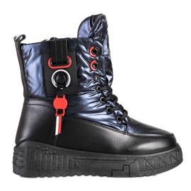 Seastar Bottes de neige chaudes sur la plate-forme noir bleu marine
