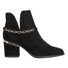 Seastar Bottes élégantes avec une chaîne le noir