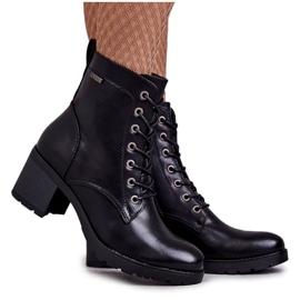 Vinceza Bottines à Talons Femme Chaudes Noir Dunaff le noir