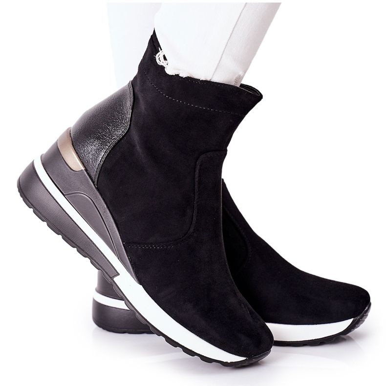 Vinceza Boots femme sur un coin Noir Greenfort le noir Vinceza Boots femme sur un coin Noir Greenfort le noir