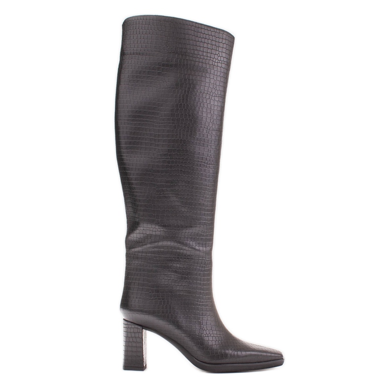 Marco Shoes Bottes à talons hauts avec une tige régulière le noir