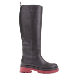 Marco Shoes Bottes de trappeur à tige régulière noir