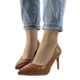 Escarpins marron sur talon aiguille Byatt brun Escarpins marron sur talon aiguille Byatt brun