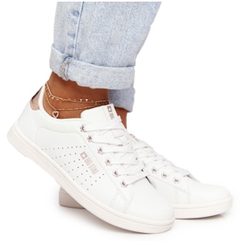Baskets Cuir Femme Big Star DD274583 Blanc-Cuivre blanche