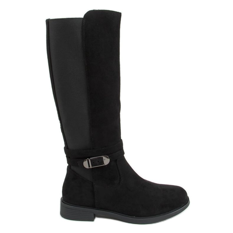 Bottes d'équitation à tige souple noir G-349 Black Bottes d'équitation à tige souple noir G-349 Black