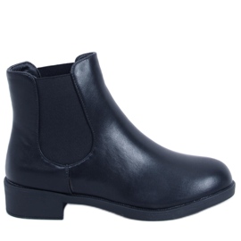 BM Bottines Chelsea classiques noires pour femmes 6217 Noir