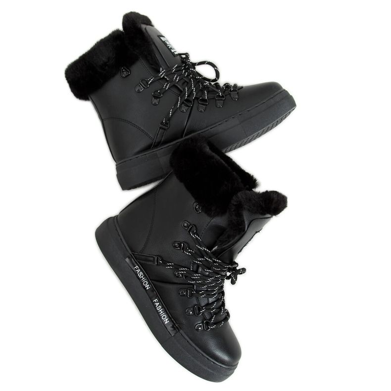Bottes de neige femme noires 2C9XX835-5 Noir le noir