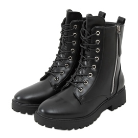 Bottes militaires noires Xj-63 Noir