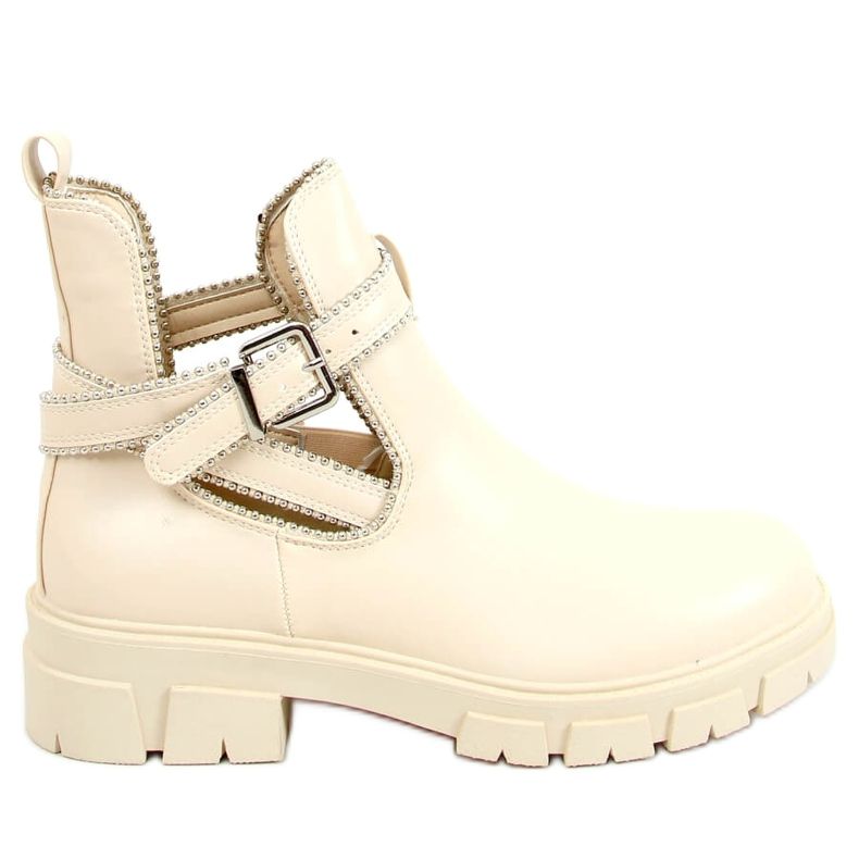 Bottines ajourées beige 20223C-18 Beige
