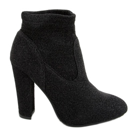 Boots fil brillant noir 168-132 Noir le noir