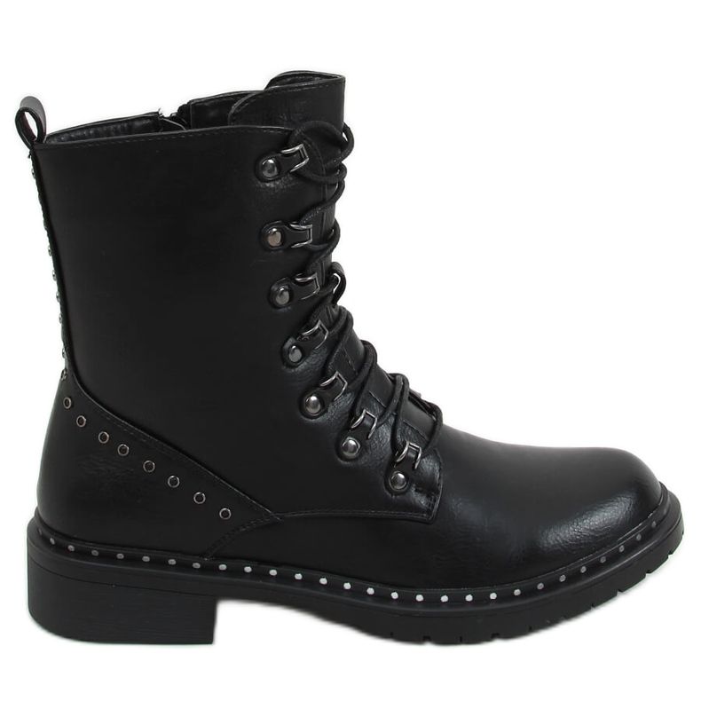 Black XJ-53 Bottes de travail noires le noir Black XJ-53 Bottes de travail noires le noir