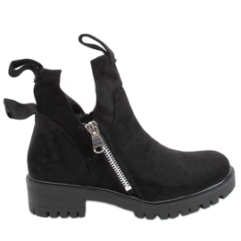 Bottines noires à découpes découpées SP150 Black le noir