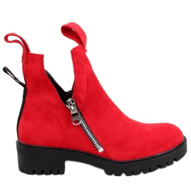 Bottines découpées rouges SP150 Rouge