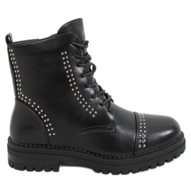 Bottes militaires noires 8356-PA Noir le noir Bottes militaires noires 8356-PA Noir le noir