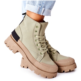 PS1 Bottes Femme Vert Any One