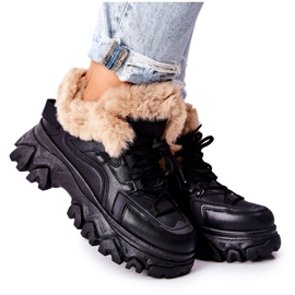 PM1 Bottes chaudes noires pour femmes Limerick le noir