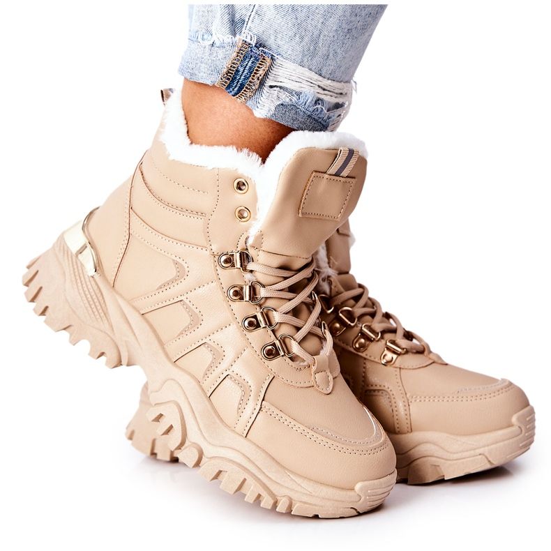 PM1 Trappeurs Hareshaw isolés beiges pour femmes