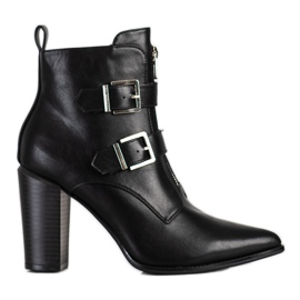 Bottes élégantes en Spitz VINCEZA noir