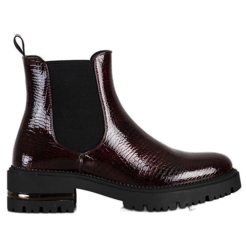 Bottines Chelsea Sergio Leone à imprimé serpent rouge multicolore Bottines Chelsea Sergio Leone à imprimé serpent rouge multicolore