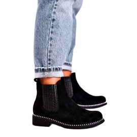Bottines Femme Jodhpur boots Daim Noir Meagan le noir