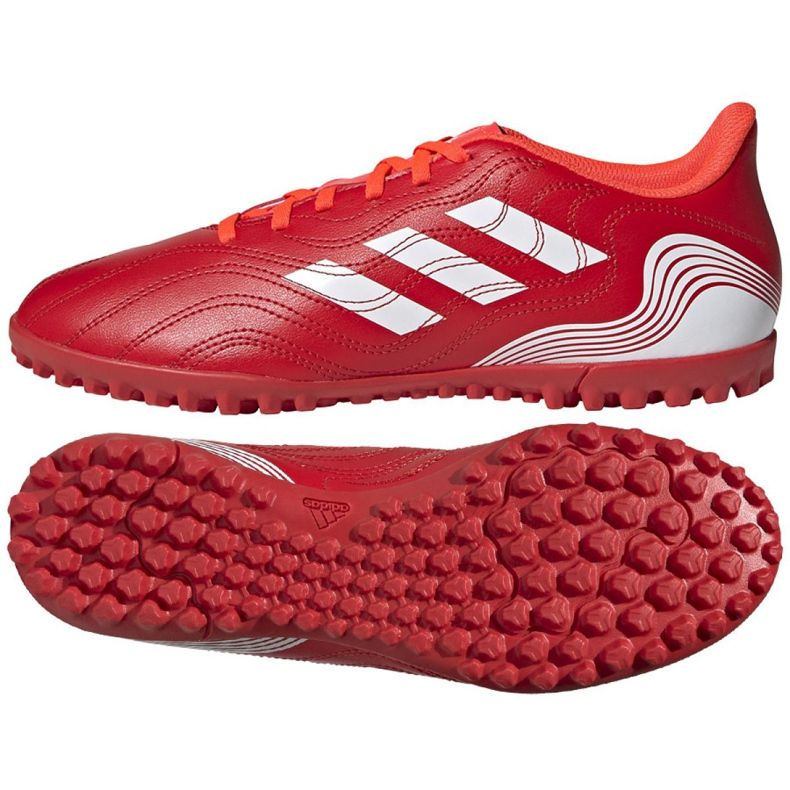 Chaussures de foot Adidas Copa Sense.4 Tf M FY6179 rouge oranges et rouges Chaussures de foot Adidas Copa Sense.4 Tf M FY6179 rouge oranges et rouges