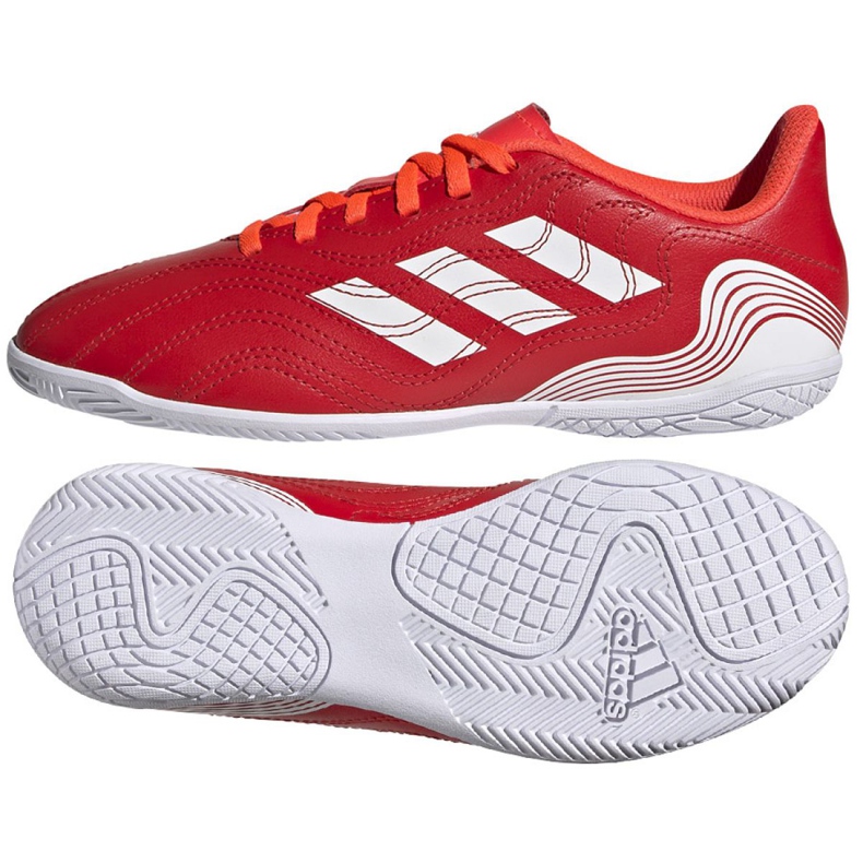Chaussures de foot Adidas Copa Sense.4 In Jr FY6162 rouge rouge