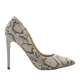 Motif peau de serpent d'Andrew en beige