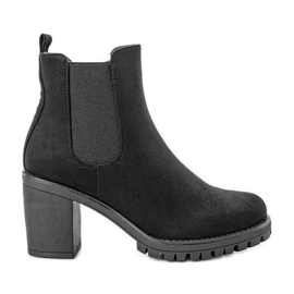 Bottines noires sur le post Waikiki le noir