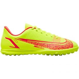 Nike Mercurial Vapor 14 Club Tf Jr CV0945 760 chaussures de football jaune jaunes