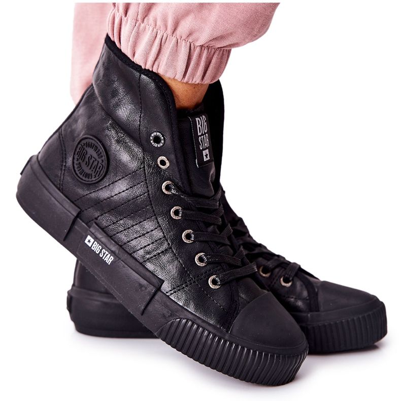 Baskets Femme Big Star II274155 Noir isolé le noir