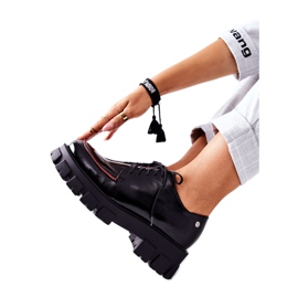 Chaussures en cuir pour femmes Maciejka Noir 5074A-01