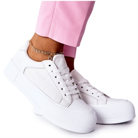 FB3 Baskets Femme On The Platform Blanc Miel