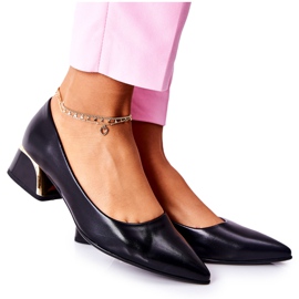 S.Barski Escarpins Élégants En Cuir Noir Samira