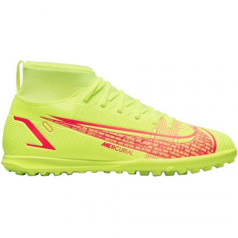Nike Mercurial Superfly 8 Club Tf Jr CV0795 760 chaussures de football jaune jaunes