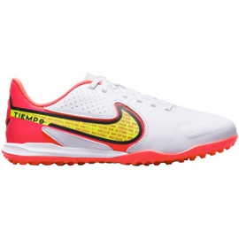 Nike Tiempo Legend 9 Academy Tf Jr DA1328 176 chaussures de football blanc blanc