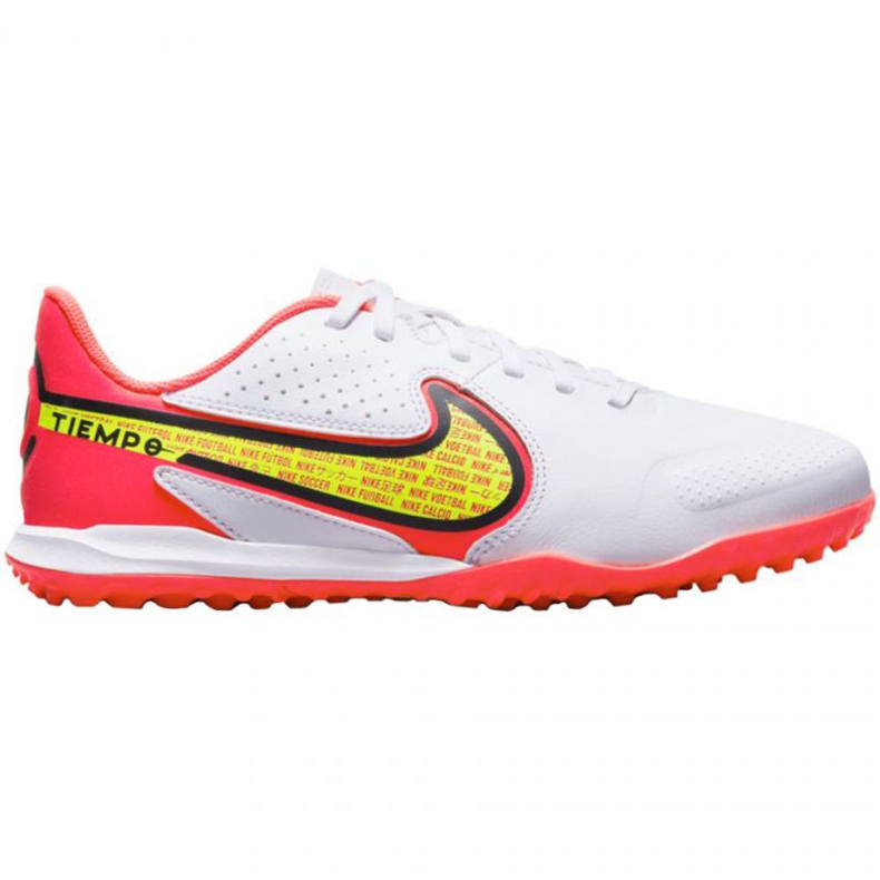 Nike Tiempo Legend 9 Academy Tf Jr DA1328 176 chaussures de football blanche blanche Nike Tiempo Legend 9 Academy Tf Jr DA1328 176 chaussures de football blanche blanche
