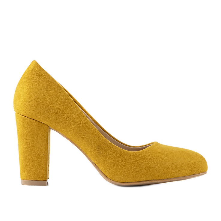Escarpins moutarde sur le poteau Tahlia jaune
