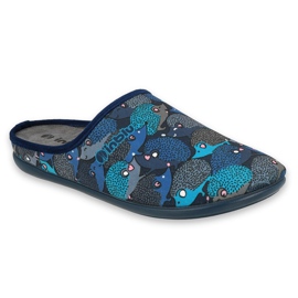 Chaussures femme Befado 155D204 bleu marine bleu gris