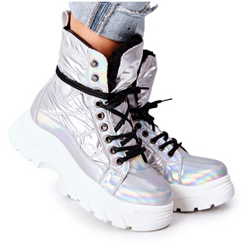 Vinceza Trappeurs Ismobe argentés pour femmes