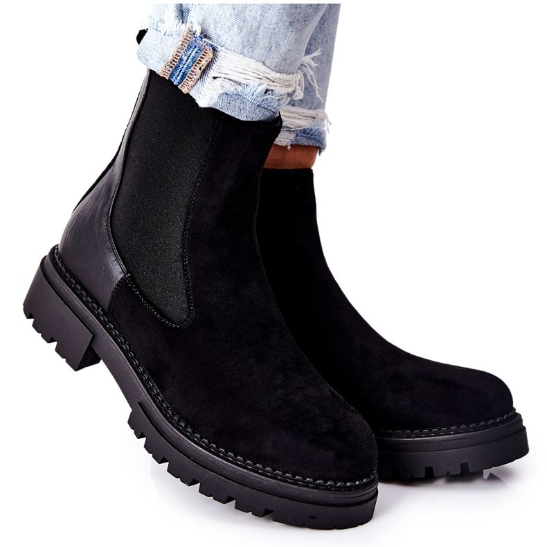 PE1 Bottines chaudes Bottines Prestons Jodhpur noires le noir PE1 Bottines chaudes Bottines Prestons Jodhpur noires le noir