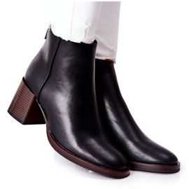 Sergio Leone Bottes Sur Une Barre BT545 Noir le noir