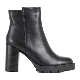 Boots noires laquées façon crocodile Minette le noir