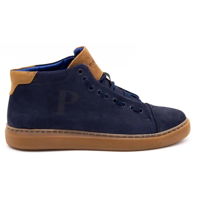 Polbut Chaussures cuir homme 2110 bleu marine Polbut Chaussures cuir homme 2110 bleu marine