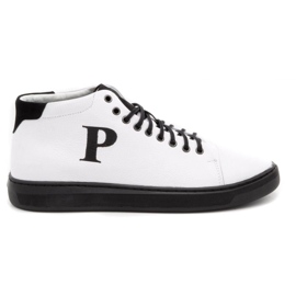Polbut Chaussures en cuir pour hommes 2110sw blanc
