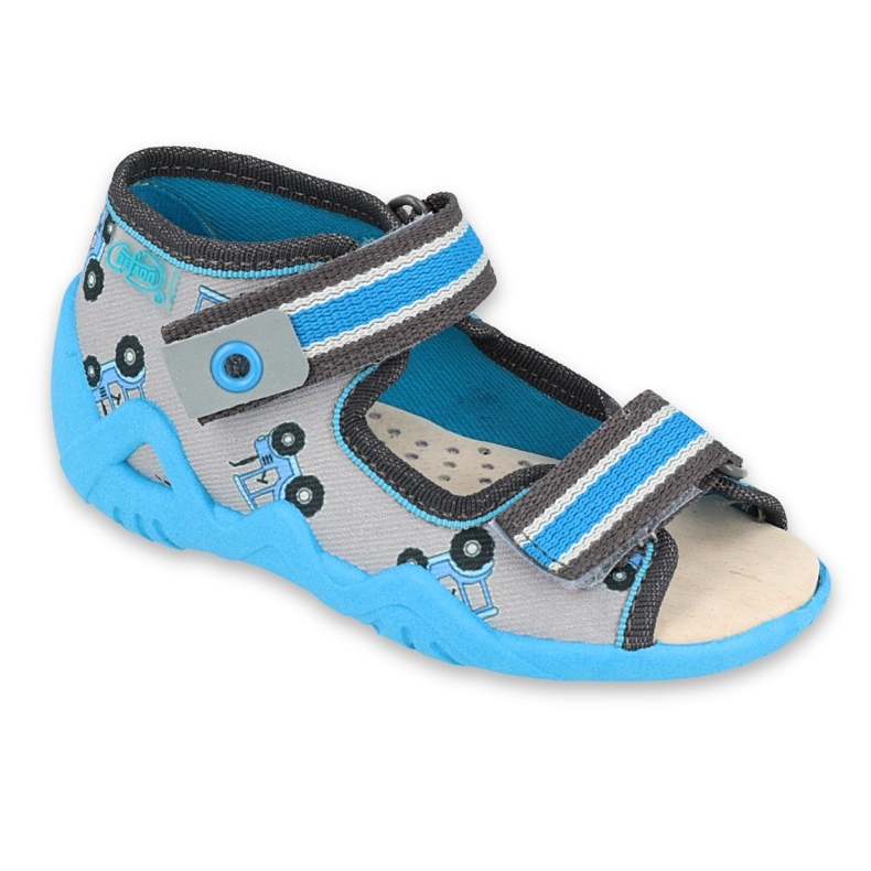 Chaussures enfant Befado jaune 350P027 bleu gris