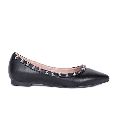 Ballerines noires cloutées Meredith le noir