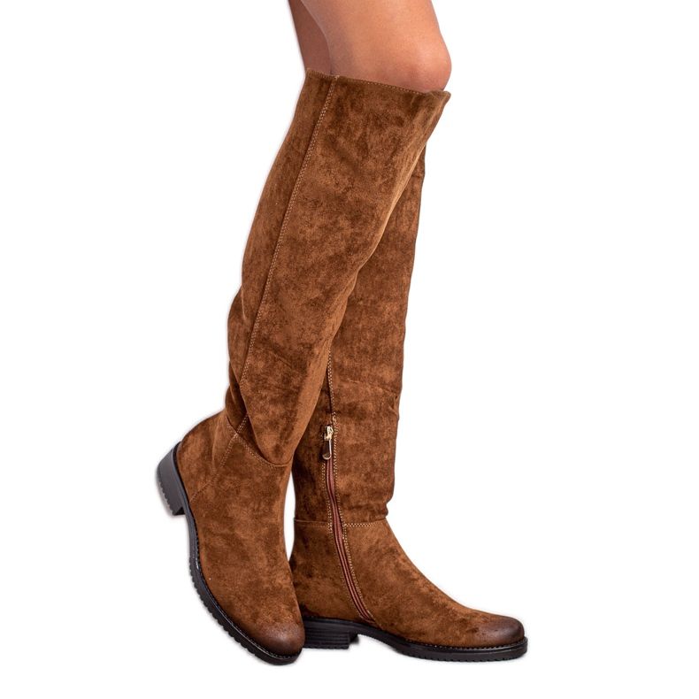 Bottines décontractées en daim VINCEZA brun