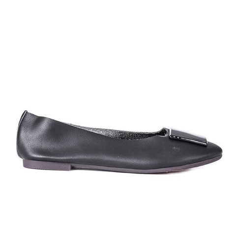 Ballerines noires avec tige Brook douce le noir