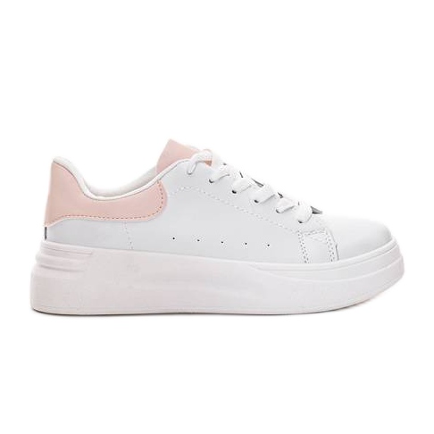 RunwayHer baskets blanches rose