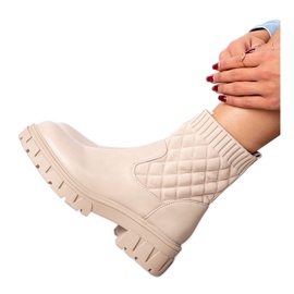Seastar Bottes confortables avec une chaussette beige Seastar Bottes confortables avec une chaussette beige